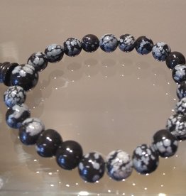 Snowflake Obsidian Power Bracelet