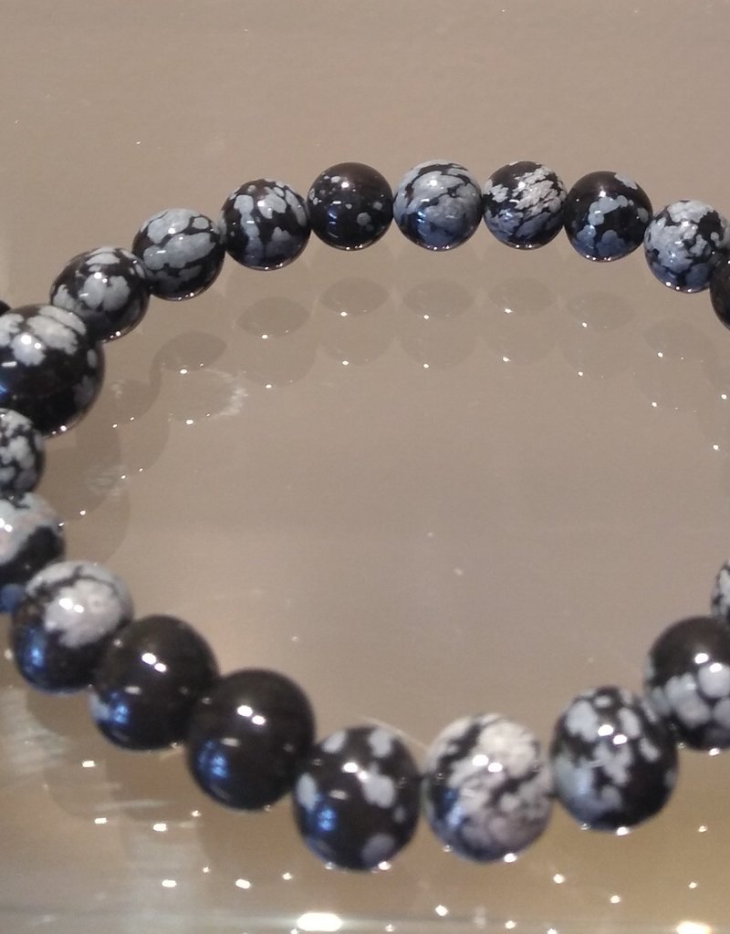 Snowflake Obsidian Power Bracelet