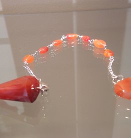 Carnelian Pendulum Bracelet
