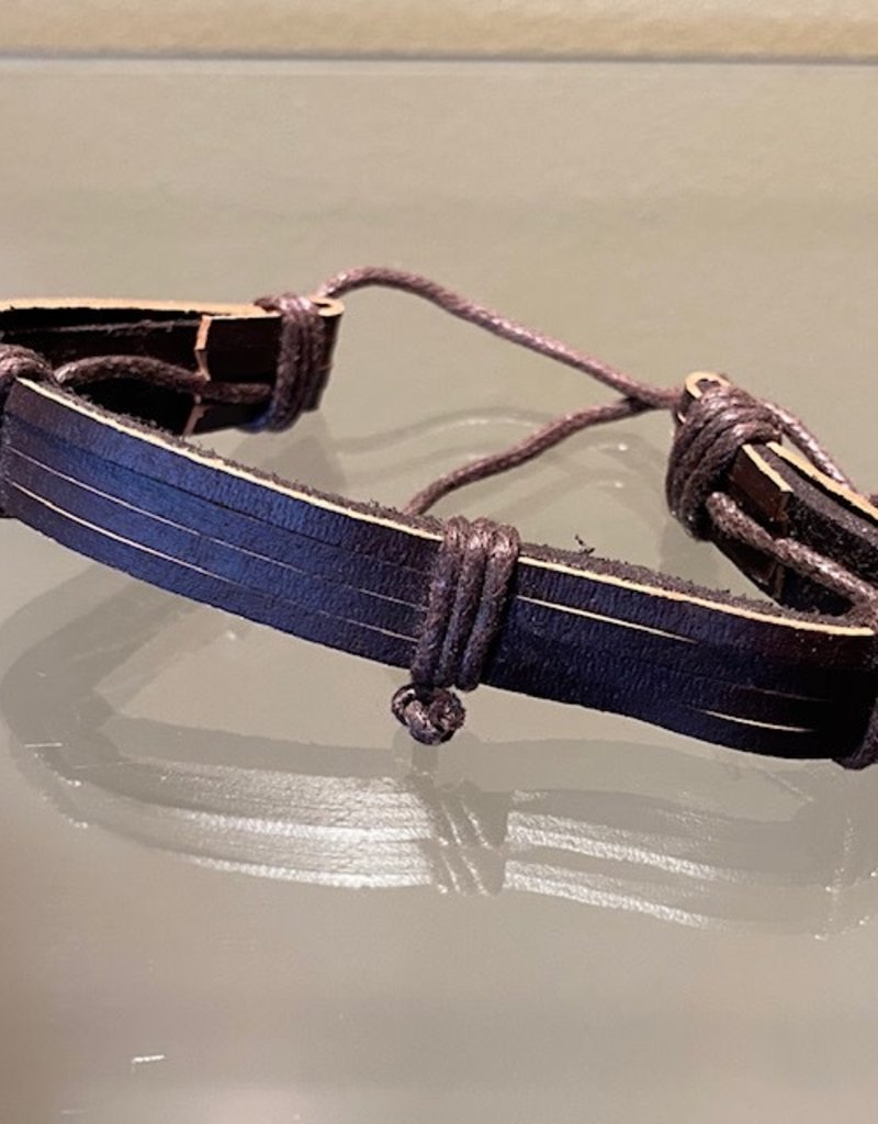 Brown Leather Bracelet (A)