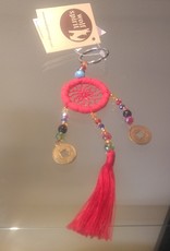 Red Dreamcatcher Keychain