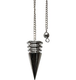 Pendulum - Chambered Silver Plated Point - 61397