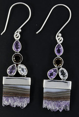 Amethyst Stalactite and Sterling Silver Earrings - ER-21645-21