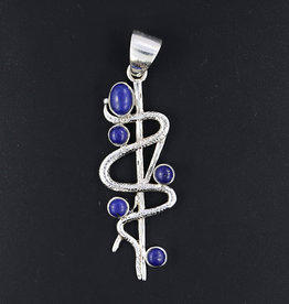 Lapis Lazuli and Sterling Silver Pendant - PA-21039-01-43-A