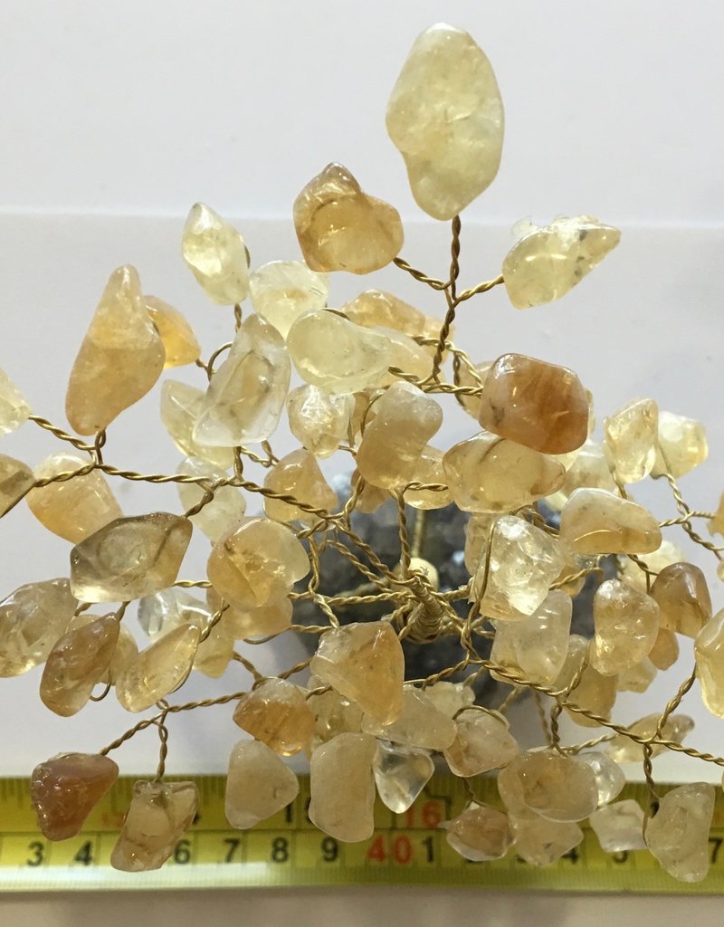 Bonsai Tree- Citrine with Amethyst Base - Lg - TREECIT8