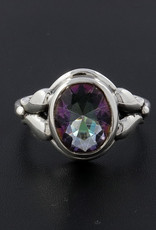 Mystic Quartz and Sterling Silver Ring (Size 10) - R-23079-02-37-10