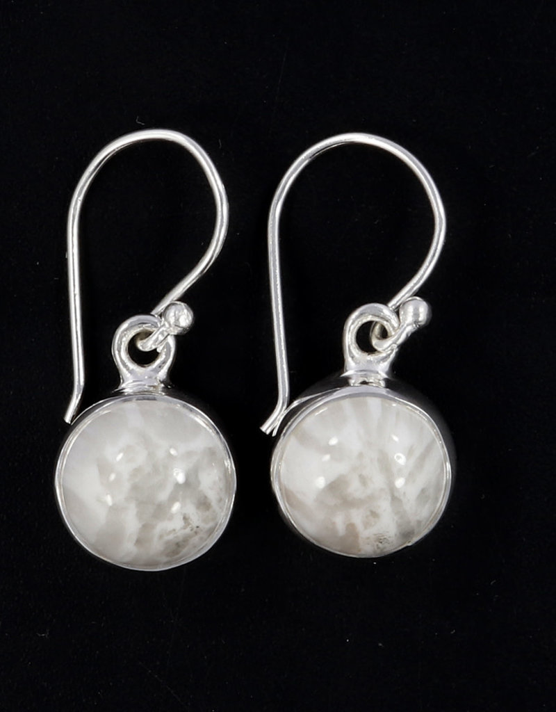 Scolecite and Sterling Silver Earrings - ER-20006-432-s21