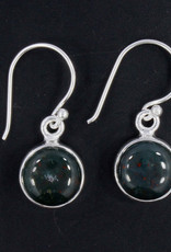 Bloodstone and Sterling Silver Earrings - ER-20006-147-a1