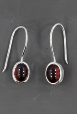 Hessonite Garnet and Sterling Silver Earrings - ER-20046-20-20