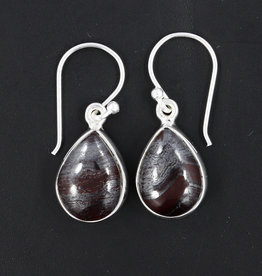 Hematite and Sterling Silver Earrings -  ER-20006-83-27-1