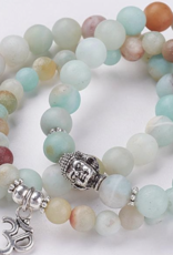 Bracelet - Amazonite with Charm - BR20