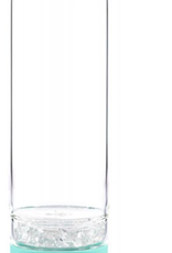 VitaJuwel Clear Quartz Refillable Bottle - Ocean Blue Cap - 01INUBKOC