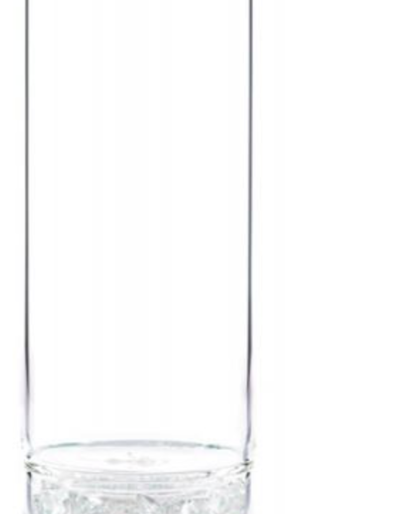VitaJuwel Clear Quartz Refillable Bottle - Ocean Blue Cap - 01INUBKOC