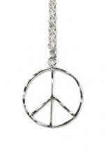 Necklace - Peace - Silver Plated - NS118