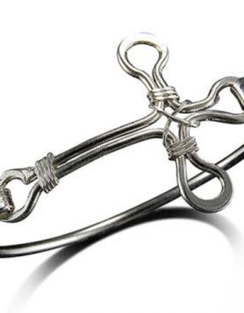 Cross - Silver Plated Bracelet
