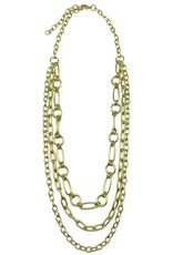 Necklace - Gold Plated Layered Necklace - 25-29 inches - NL709G