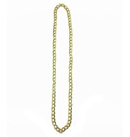 Necklace - Gold Plated, Double Wide Curb 39 inches - NL702G
