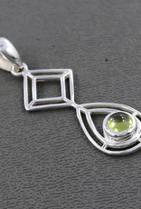 Peridot and Sterling Silver Pendant - R-23104-22-6