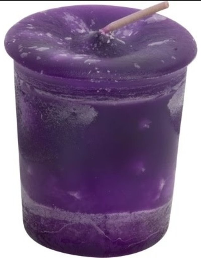Reiki Charged Votive Candle - Lavender
