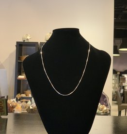 Necklace - Sterling Silver Box Chain - 18 inches