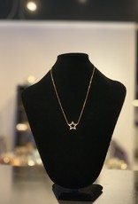 Necklace - Gold Plated Star - Outline