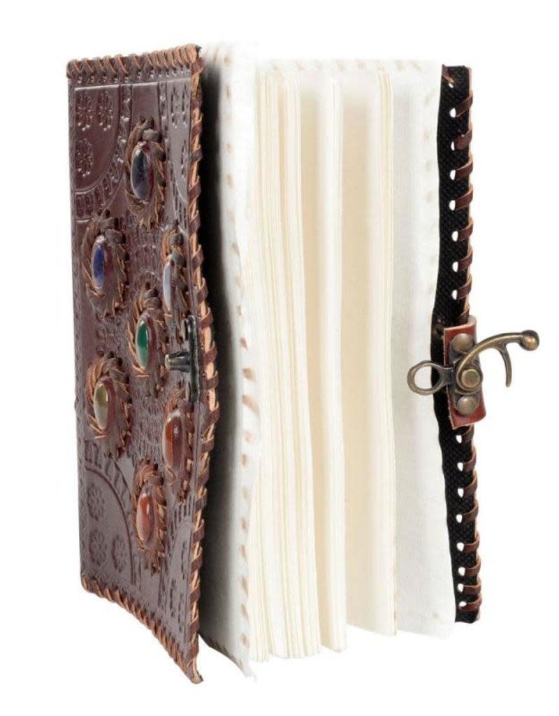 Journal - Seven Chakra Leather - 6 x 8 inches - 2933
