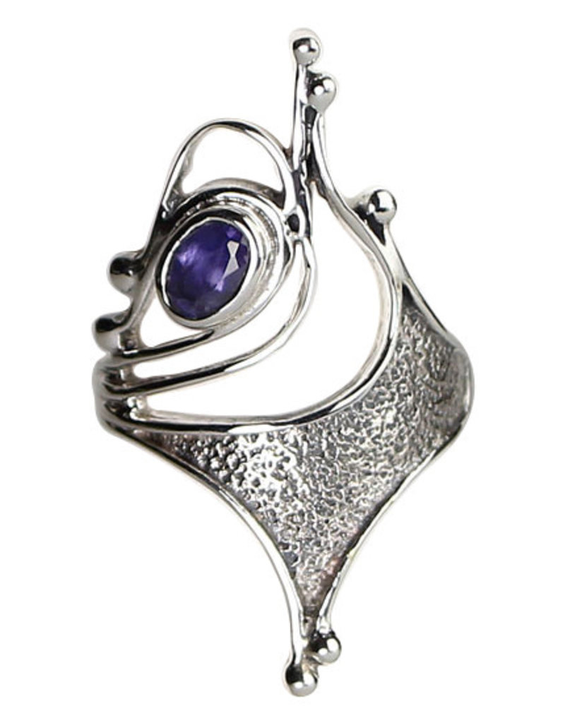 Ring - Iolite Dragon Eye Sterling Silver – (Size 7) - R-274