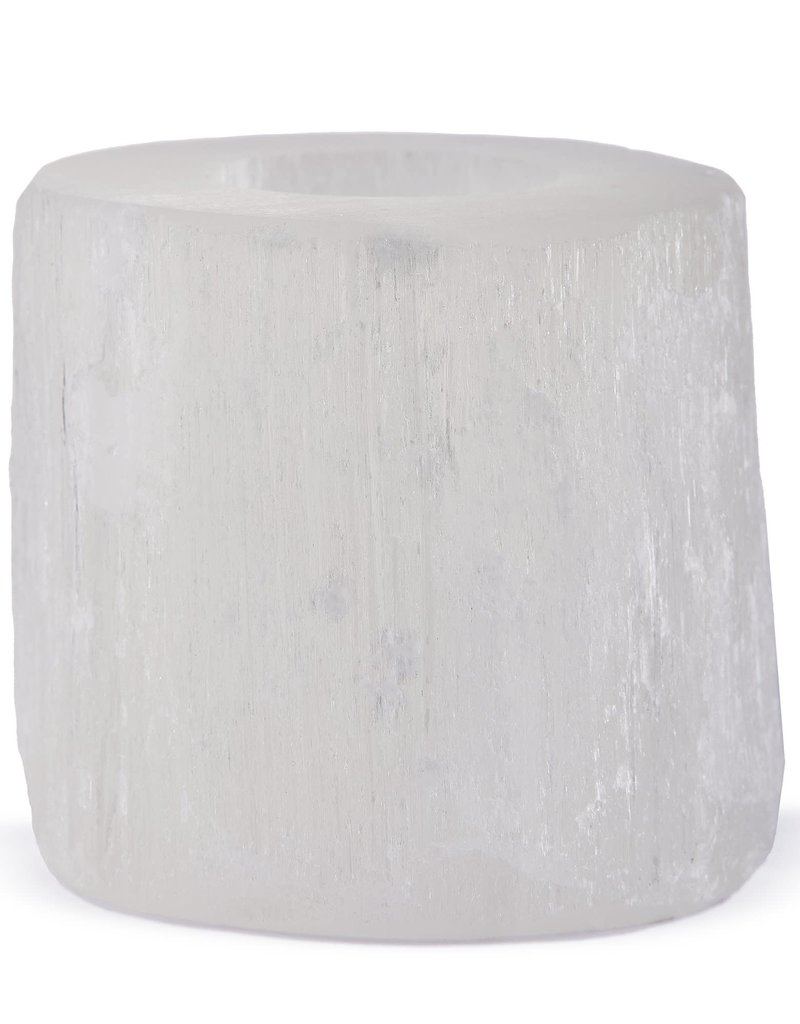 Selenite Tealight Holder - Round - STH
