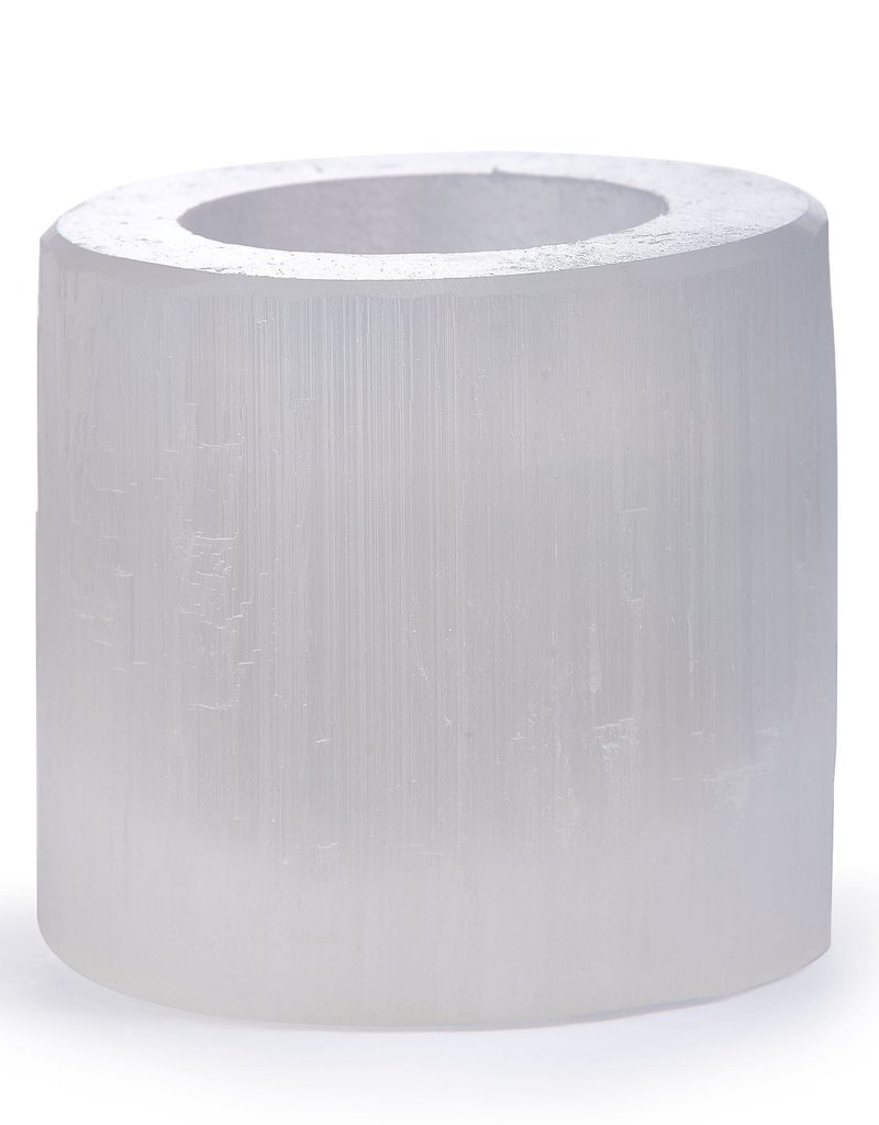Selenite Tealight Holder - Round - STH