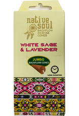 Green Tree Jumbo Backflow Cones - White Sage & Lavender - 72659