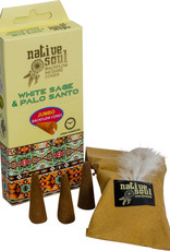 Green Tree Jumbo Backflow Cones - White Sage and Palo Santo - 72660