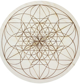 Wood Crystal Grid (Fibonacci Seed of Life)