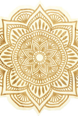 Wood Crystal Grid - Flower Mandala - 15197
