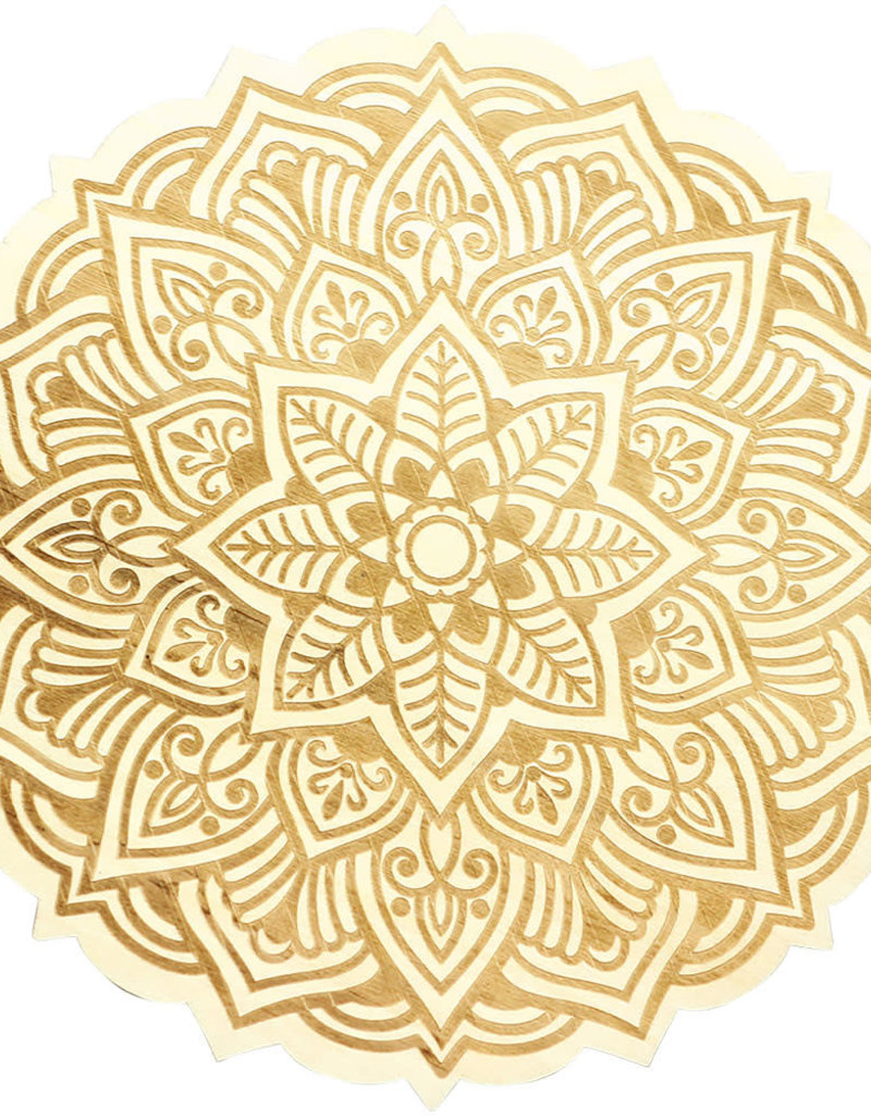 Wood Crystal Grid - Mandala - 15198- Disc