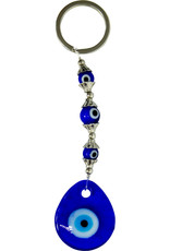 Evil Eye Talisman Teardrop Key Ring