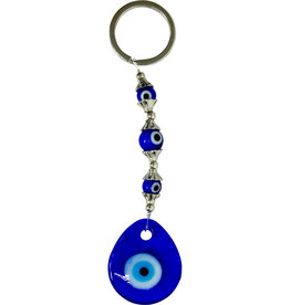 Evil Eye Talisman Teardrop Key Ring