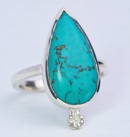 Ring- Turquoise Daydreamer Sterling Silver– (Size 5)- R-45