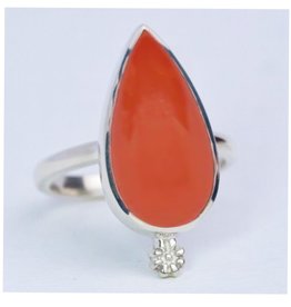 Ring- Carnelian Daydreamer Sterling Silver– (Size 5)- R-435