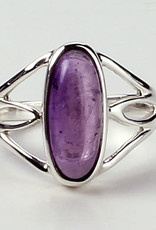 Ring -  Amethyst Candy Sterling Silver (Size 8) - R-244