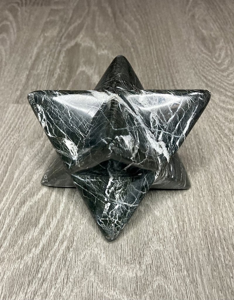 Black Zebra Jasper Merkabah - 11395