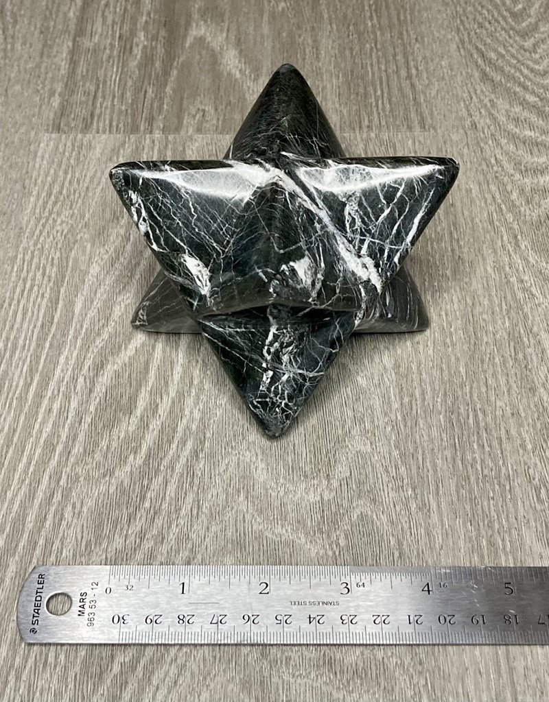 Black Zebra Jasper Merkabah - 11395