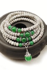 Mala - Lotus Bodhi Seeds - Glass Beads