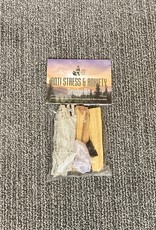 Kit - Anti Stress Anxiety Crystals - Sage / Palo - RQ, Bk Tourm, Lepi - CK101