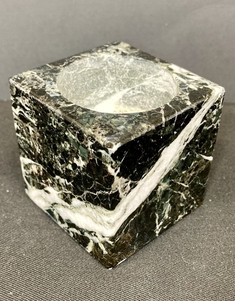 Zebra Jasper Cube Candleholder- 16854