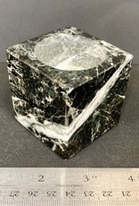Zebra Jasper Cube Candleholder- 16854