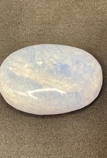 Blue Calcite Palm Stone - PS-BCP14