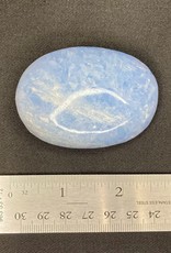 Blue Calcite Palm Stone - PS-BCP14