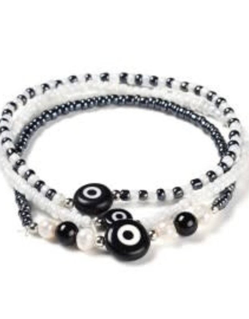 Bracelet - Black Evil Eye Set - BRE2