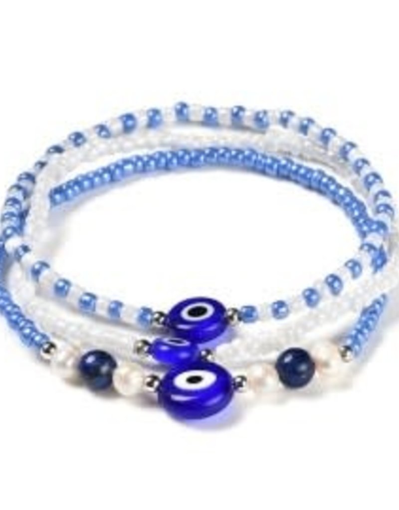 Bracelet - Blue Evil Eye Set - BRE3
