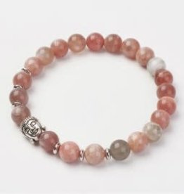 Cream Moonstone Stretch Bracelet